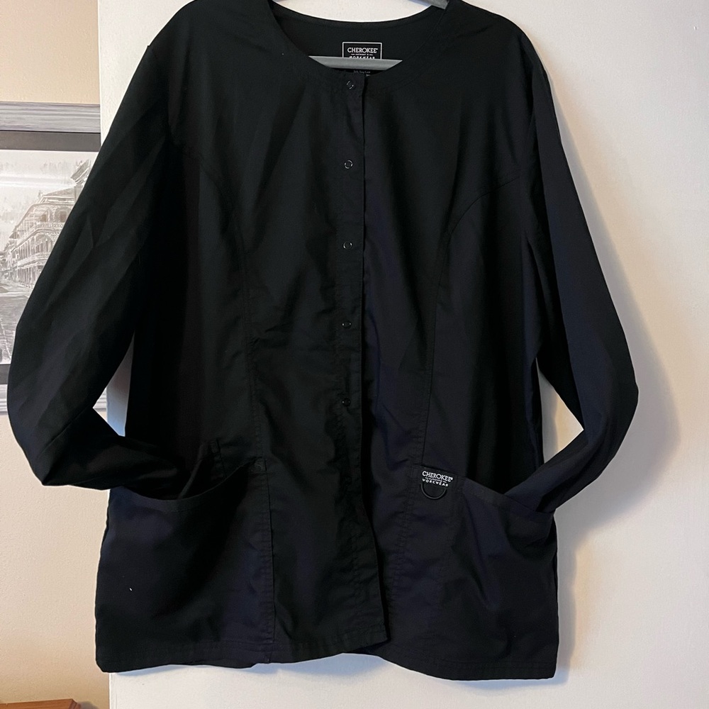Cherokee Black Button-Up Jacket - image 1
